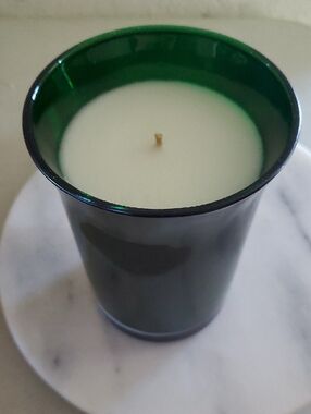 Wild Orchid 24 oz Forever Candle in Deep Green Glass jar Celebrating Home New